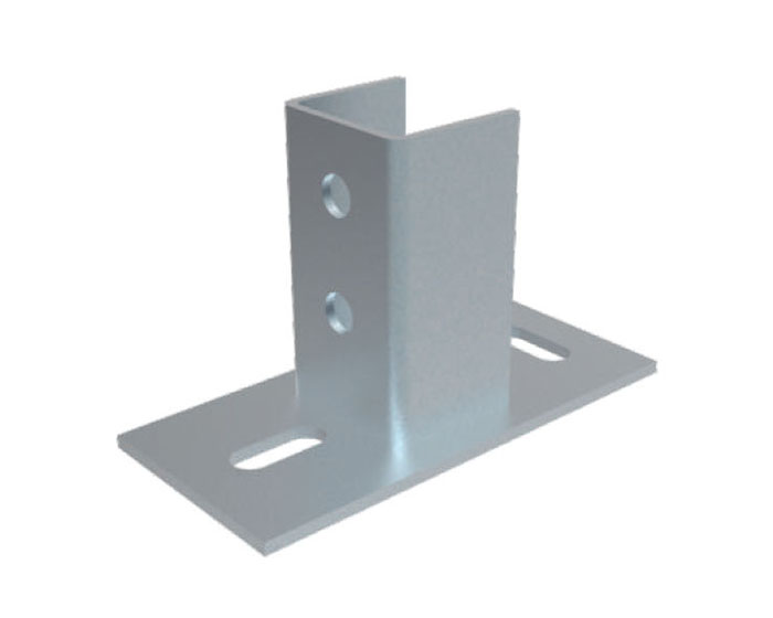 單面槽鋼雙孔底座